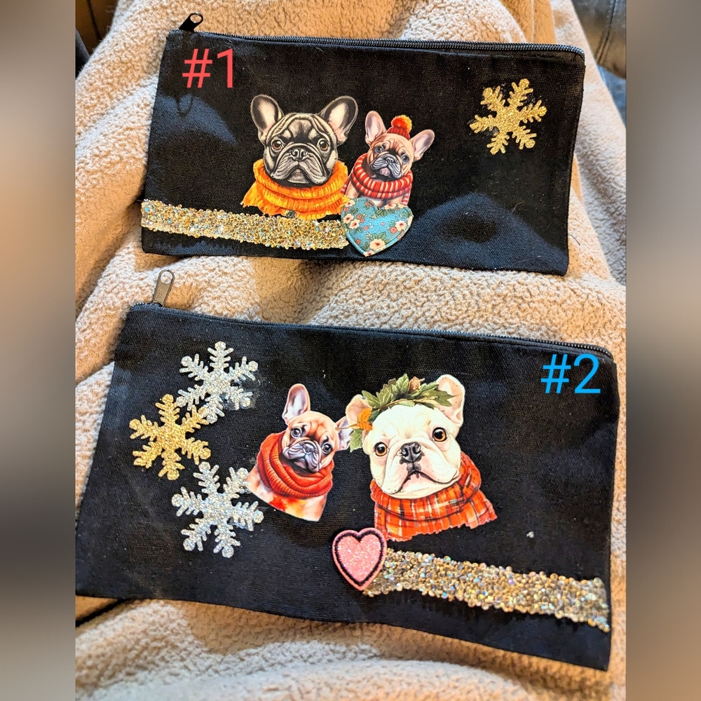 COPY - NWT 🥰 handmade cotton canvas 🐕 BULLY DOG 🐕 pouch: choice 1/5 💵 firm!